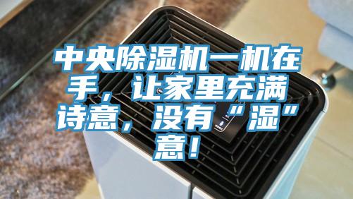 中央除濕機(jī)一機(jī)在手，讓家里充滿詩(shī)意，沒(méi)有“濕”意！
