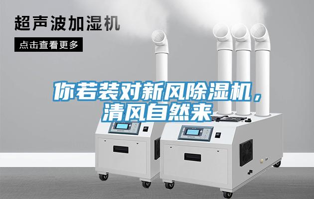 你若裝對新風(fēng)除濕機(jī)，清風(fēng)自然來