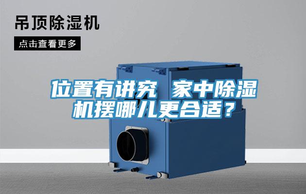 位置有講究 家中除濕機(jī)擺哪兒更合適？