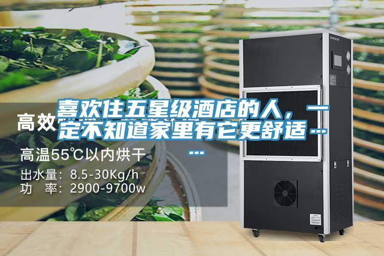 喜歡住五星級酒店的人，一定不知道家里有它更舒適……