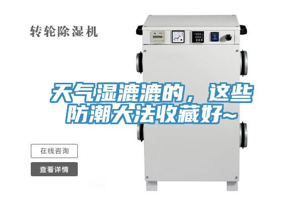 天氣濕漉漉的，這些防潮大法收藏好~