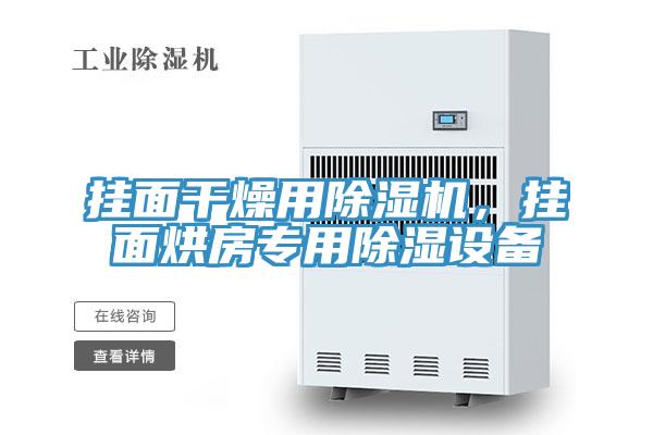 掛面干燥用除濕機，掛面烘房專用除濕設(shè)備