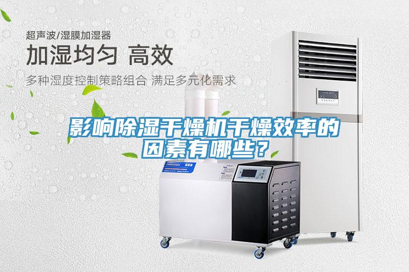 影響除濕干燥機(jī)干燥效率的因素有哪些？