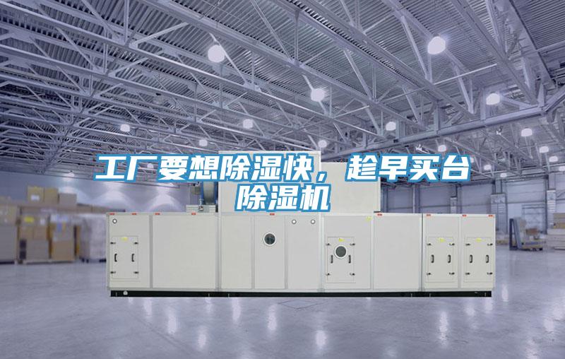 工廠要想除濕快，趁早買臺除濕機