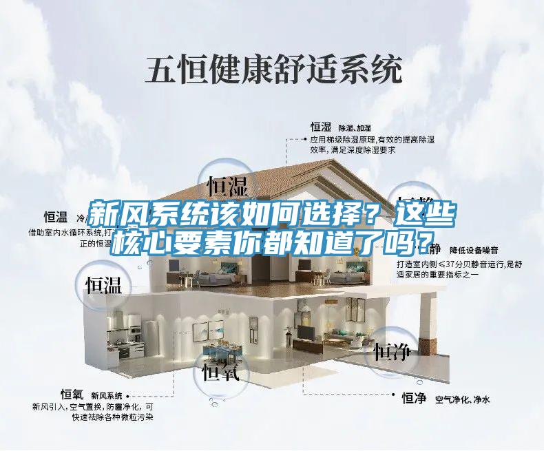新風(fēng)系統(tǒng)該如何選擇？這些核心要素你都知道了嗎？