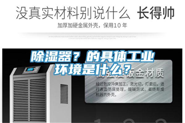 除濕器？的具體工業(yè)環(huán)境是什么？