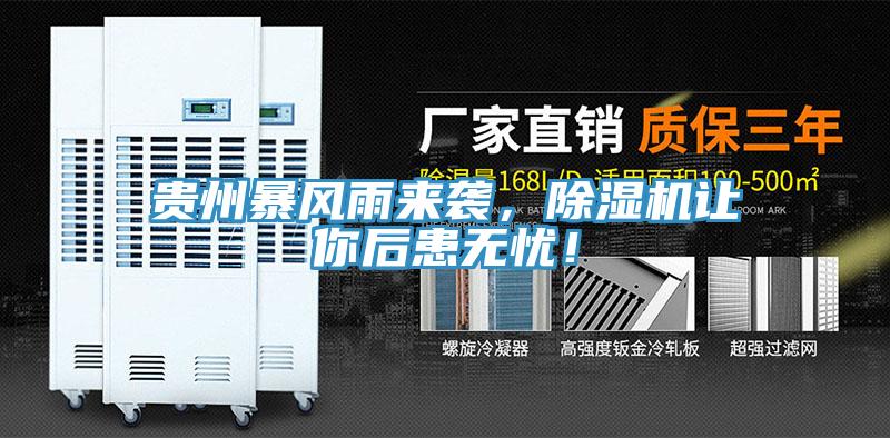 貴州暴風(fēng)雨來襲，除濕機(jī)讓你后患無憂！