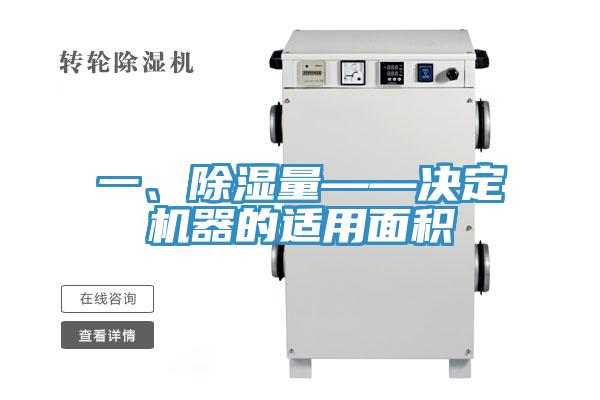 一、除濕量——決定機器的適用面積