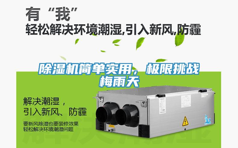 除濕機簡單實用，極限挑戰(zhàn)梅雨天