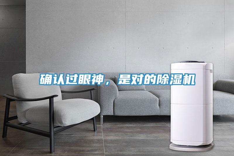 確認(rèn)過眼神，是對的除濕機