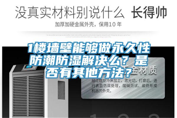 1樓墻壁能夠做永久性防潮防濕解決么？是否有其他方法？