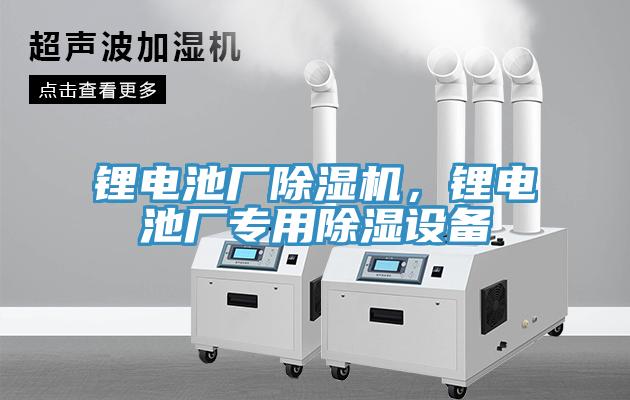 鋰電池廠除濕機，鋰電池廠專用除濕設(shè)備