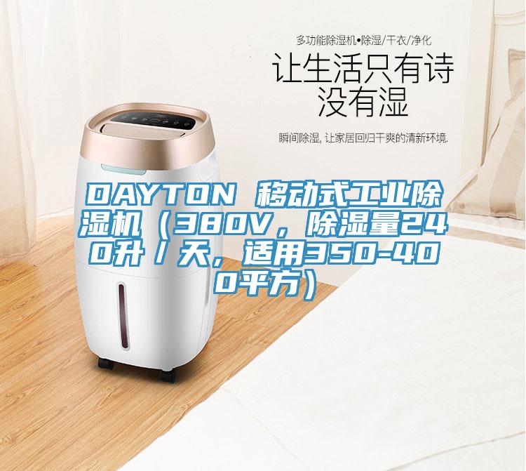 DAYTON 移動式工業(yè)除濕機(jī)（380V，除濕量240升／天，適用350-400平方）