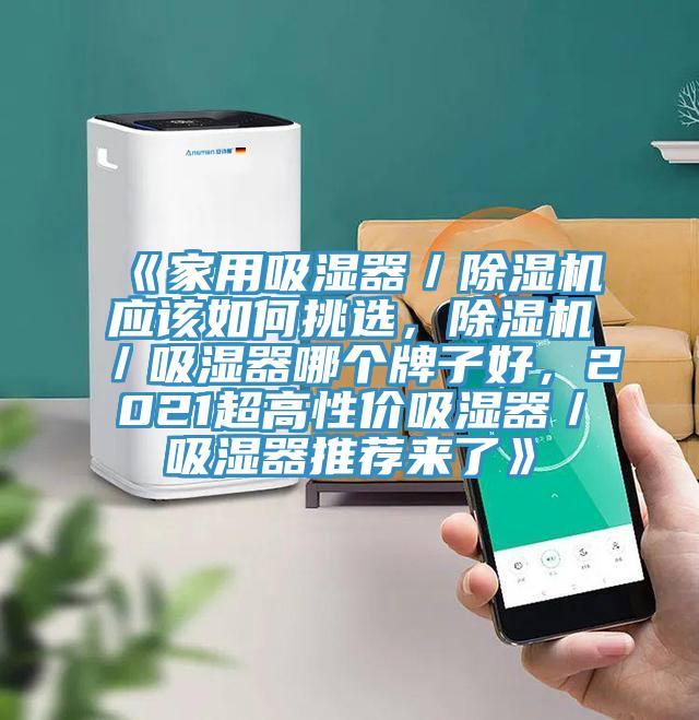 《家用吸濕器／除濕機應(yīng)該如何挑選，除濕機／吸濕器哪個牌子好，2021超高性價吸濕器／吸濕器推薦來了》