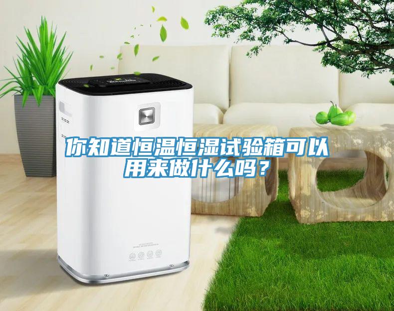 你知道恒溫恒濕試驗(yàn)箱可以用來做什么嗎？