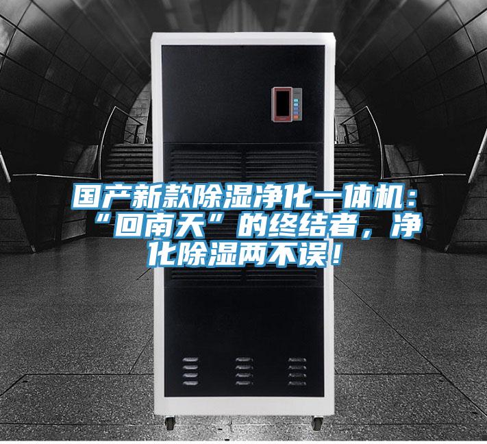國產(chǎn)新款除濕凈化一體機：“回南天”的終結(jié)者，凈化除濕兩不誤！