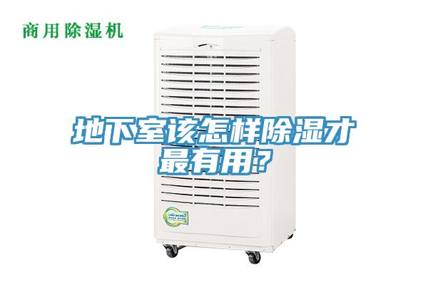 地下室該怎樣除濕才最有用？
