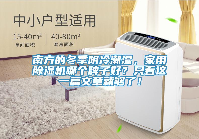 南方的冬季陰冷潮濕，家用除濕機哪個牌子好？只看這一篇文章就夠了！