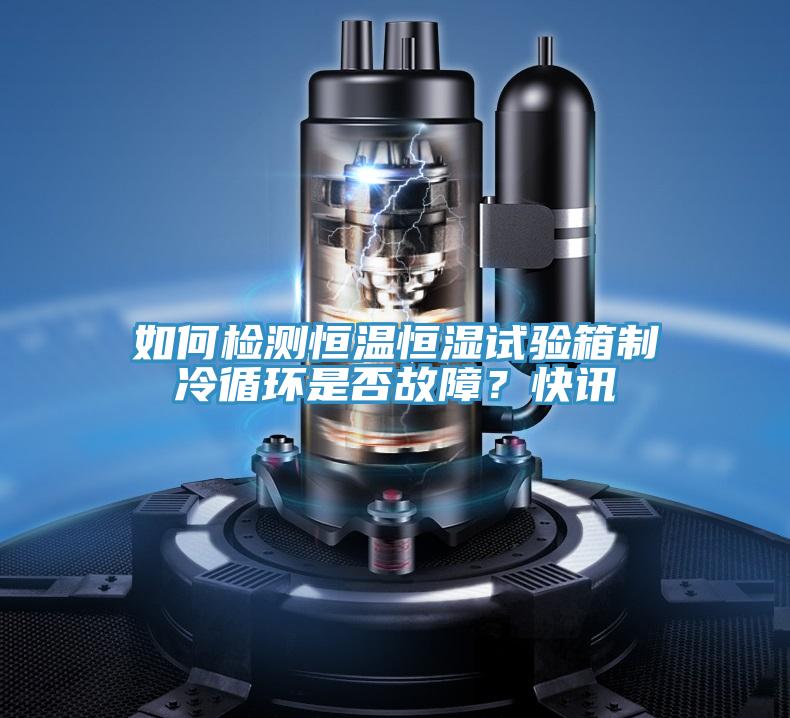 如何檢測恒溫恒濕試驗箱制冷循環(huán)是否故障？快訊