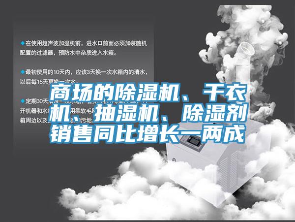 商場(chǎng)的除濕機(jī)、干衣機(jī)、抽濕機(jī)、除濕劑銷售同比增長(zhǎng)一兩成