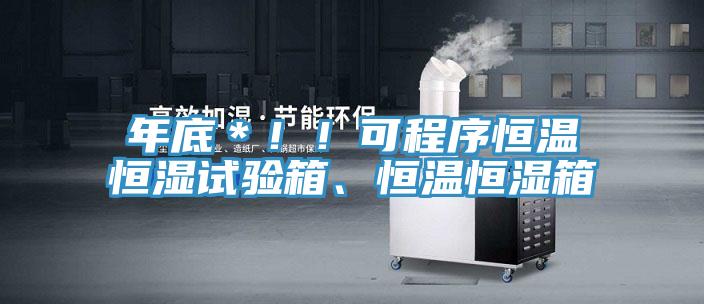 年底＊??！可程序恒溫恒濕試驗(yàn)箱、恒溫恒濕箱