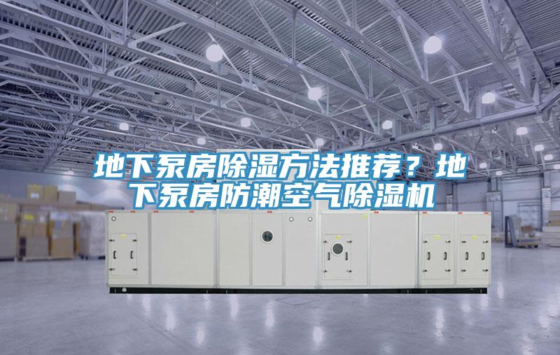 地下泵房除濕方法推薦？地下泵房防潮空氣除濕機