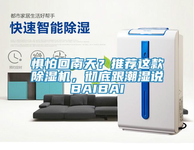 懼怕回南天？推薦這款除濕機(jī)，徹底跟潮濕說BAIBAI