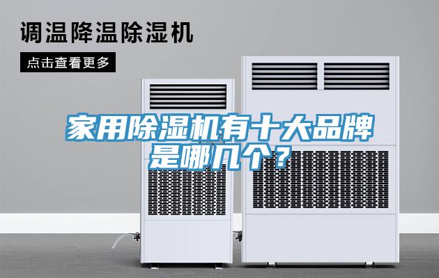 家用除濕機有十大品牌是哪幾個？