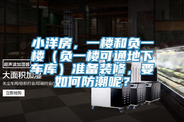 小洋房，一樓和負(fù)一樓（負(fù)一樓可通地下車庫）準(zhǔn)備裝修，要如何防潮呢？