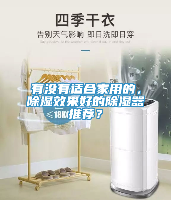 有沒有適合家用的，除濕效果好的除濕器推薦？
