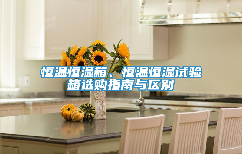 恒溫恒濕箱、恒溫恒濕試驗箱選購指南與區(qū)別