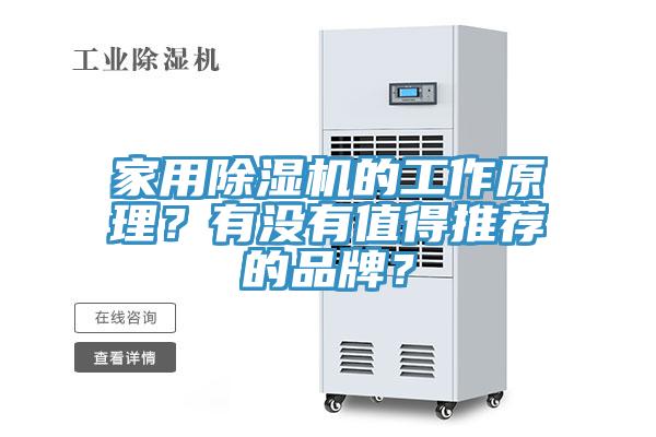 家用除濕機的工作原理？有沒有值得推薦的品牌？