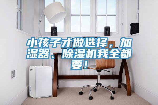 小孩子才做選擇，加濕器、除濕機我全都要！