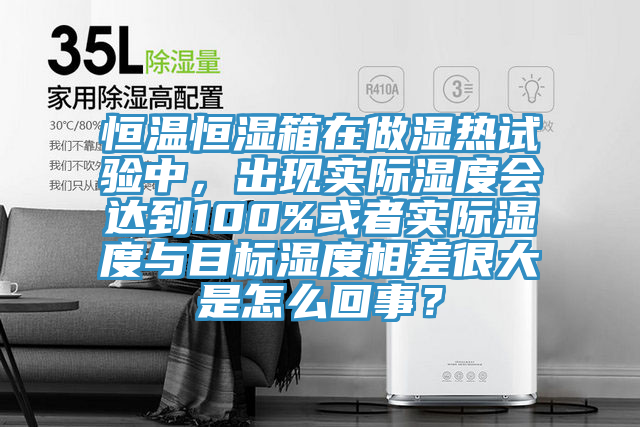 恒溫恒濕箱在做濕熱試驗中，出現(xiàn)實際濕度會達到100%或者實際濕度與目標濕度相差很大是怎么回事？