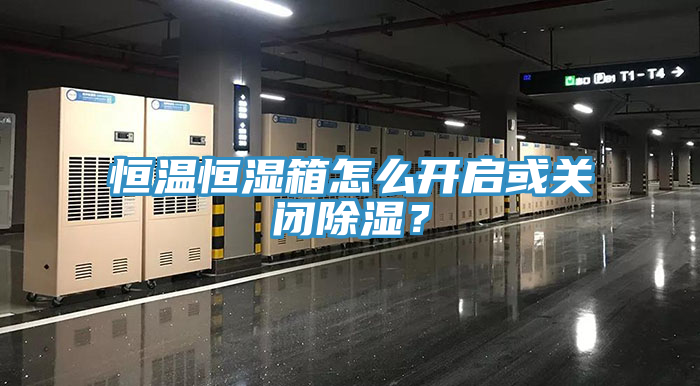 恒溫恒濕箱怎么開啟或關(guān)閉除濕？