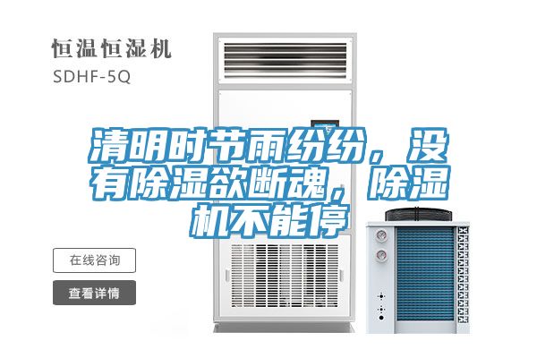 清明時(shí)節(jié)雨紛紛，沒(méi)有除濕欲斷魂，除濕機(jī)不能停