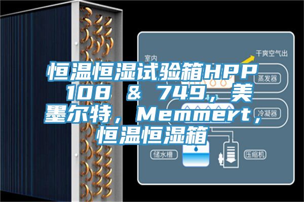 恒溫恒濕試驗箱HPP 108 & 749，美墨爾特，Memmert，恒溫恒濕箱