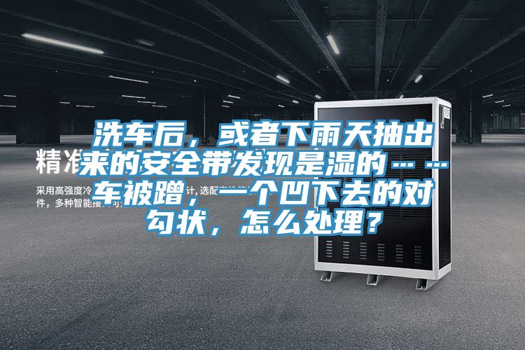 洗車后，或者下雨天抽出來的安全帶發(fā)現(xiàn)是濕的……車被蹭，一個凹下去的對勾狀，怎么處理？