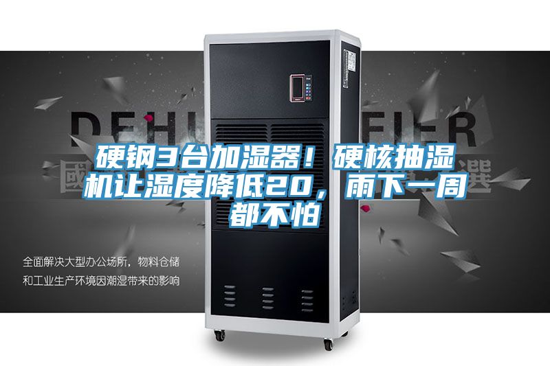 硬鋼3臺(tái)加濕器！硬核抽濕機(jī)讓濕度降低20，雨下一周都不怕