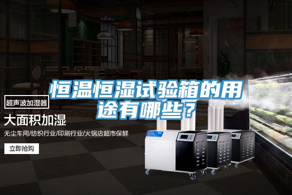 恒溫恒濕試驗(yàn)箱的用途有哪些？