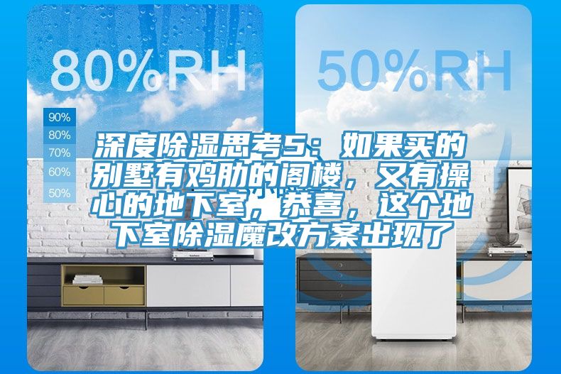 深度除濕思考5：如果買的別墅有雞肋的閣樓，又有操心的地下室，恭喜，這個地下室除濕魔改方案出現(xiàn)了