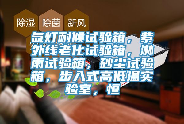 氙燈耐候試驗箱，紫外線老化試驗箱，淋雨試驗箱，砂塵試驗箱，步入式高低溫實驗室，恒