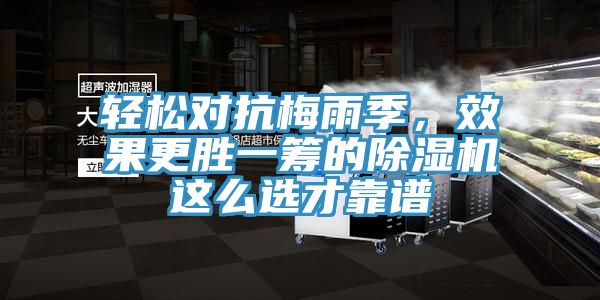 輕松對(duì)抗梅雨季，效果更勝一籌的除濕機(jī)這么選才靠譜
