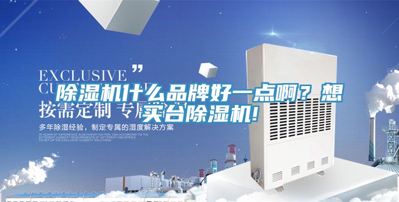除濕機什么品牌好一點??？想買臺除濕機!