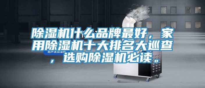 除濕機(jī)什么品牌最好，家用除濕機(jī)十大排名大巡查，選購除濕機(jī)必讀。