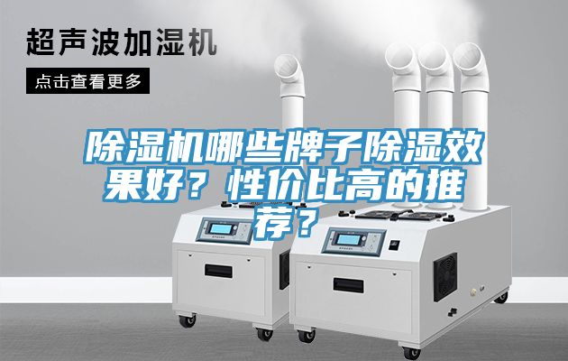 除濕機哪些牌子除濕效果好？性價比高的推薦？