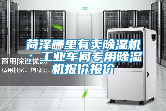 菏澤哪里有賣除濕機；工業(yè)車間專用除濕機報價報價
