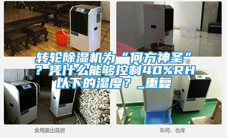 轉(zhuǎn)輪除濕機為“何方神圣”？憑什么能夠控制40%RH以下的濕度？_重復(fù)