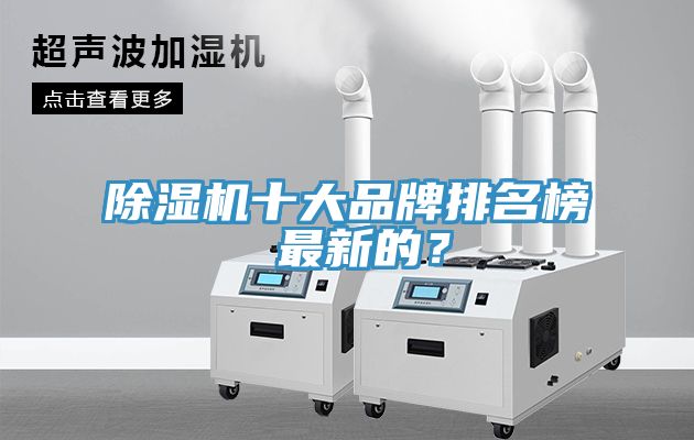 除濕機十大品牌排名榜 最新的？