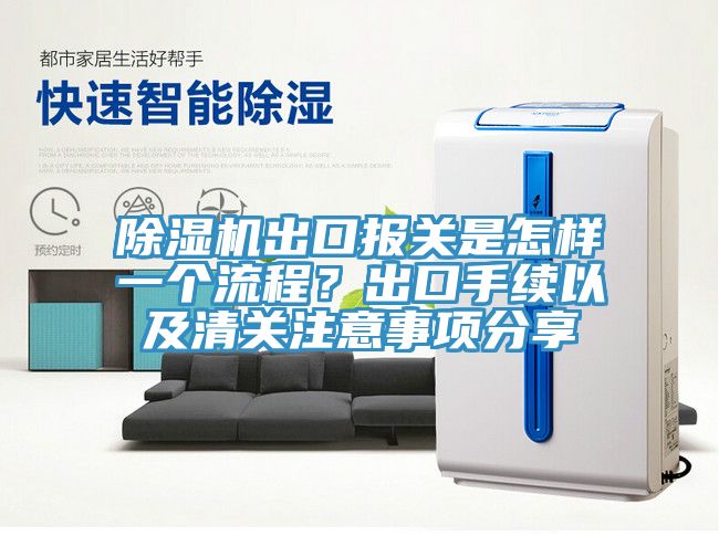 除濕機(jī)出口報關(guān)是怎樣一個流程？出口手續(xù)以及清關(guān)注意事項分享